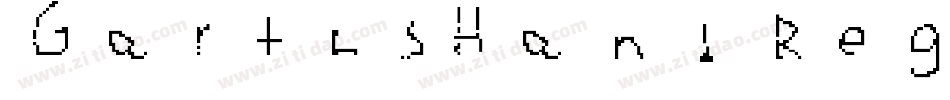 GarthsHand Regular字体转换